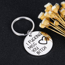 Load image into Gallery viewer, Long Distance Gifts Friendship Keychain I Miss You Sister Best Friends Reunion Sorority Gift Birthday Anniversary Graduation Funny Gift for Women Besties Girls BFF Jewelry Present