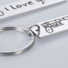 Load image into Gallery viewer, Aizza Couple Gifts for Boyfriend Girlfriend Star Wars Jewelry I Love You I Know Valentine’s Day Keychain Gift for Husband Wife
