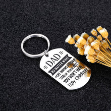 Load image into Gallery viewer, Father’s Day Gift Keychain for Dad from Daughter Son Birthday Thanksgiving Day Christmas Funny Gift Dad at Least You Don’t Have Ugly Children Inspirational Present for Father Daddy Papa