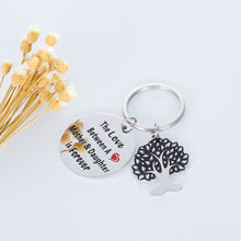 Load image into Gallery viewer, Mothers Day Gifts for mom from Daughter Birthday Keychain Gift for Mother of The Bride Stepmother The Love Between A Mother and Daughter is Forever Mother’s Day Present for Mama Mum