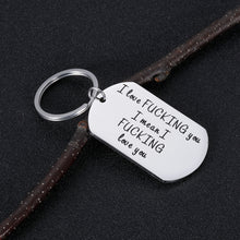 Load image into Gallery viewer, Funny Couple Keychain for Girlfriend Boyfriend Wife Husband Gifts I Love You Valentine’s Day Birthday Anniversary Christmas Wedding Gift for Him Her Key Ring Tag Charm Pendant Jewelry