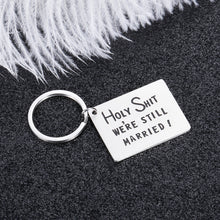 Load image into Gallery viewer, Anniversary Funny Couple Keychain Present for Husband Wife Wedding Valentines Day for Wifey Hubby Birthday Xmas Fun Marriage Present for Men Women Stocking Stuffer for Him Her