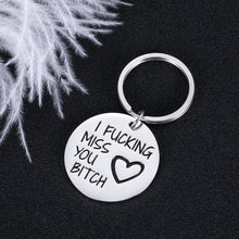 Load image into Gallery viewer, Long Distance Gifts Friendship Keychain I Miss You Sister Best Friends Reunion Sorority Gift Birthday Anniversary Graduation Funny Gift for Women Besties Girls BFF Jewelry Present