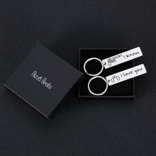 Load image into Gallery viewer, Aizza Couple Gifts for Boyfriend Girlfriend Star Wars Jewelry I Love You I Know Valentine’s Day Keychain Gift for Husband Wife