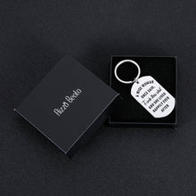 Load image into Gallery viewer, Funny Gif Key chain for Friends Sister Wife Mom Birthday Christmas Gif Inspirational Keyring A Wise Women Once Said and She Lived Happily Ever After Pendant Charm Present for Girls Her
