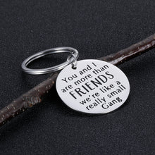 Load image into Gallery viewer, Funny Friendship Gifts Keychain for Best Friends You and I are More Than Friends Birthday Valentine Christmas Graduation Gift for Coworker BFF Bestie Sisters Presents for Teenage Girls Boys
