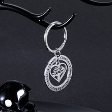 Load image into Gallery viewer, Cousins Keychain Cousins By Blood Sisters By Heart Friends By Choice for Cousins Best Friends Girls Long Distance Birthday Graduation Stocking Stuffer Family Friendship Present Jewelry