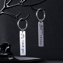 Load image into Gallery viewer, Aizza Couple Gifts for Boyfriend Girlfriend Star Wars Jewelry I Love You I Know Valentine’s Day Keychain Gift for Husband Wife