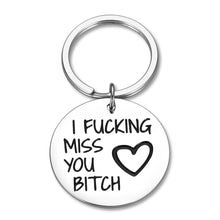 Load image into Gallery viewer, Long Distance Gifts Friendship Keychain I Miss You Sister Best Friends Reunion Sorority Gift Birthday Anniversary Graduation Funny Gift for Women Besties Girls BFF Jewelry Present