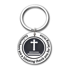 Load image into Gallery viewer, Godmothers Gift Keychain from Godson Goddaughter Appreciation Keychain Godmothers are a Blessing Godparents Day Christmas Christening Birthday Gift for Godchildren Baptism