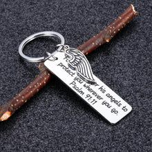Load image into Gallery viewer, Bible Verse Christian Keychain Gifts for Men Women Friends Inspirational Religious Easter Prayer Baptism Key Chain for Godson Goddaughter Birthday Christmas Thanksgiving Present for Him Her