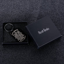 Load image into Gallery viewer, Anniversary Husband Keychain from Wife Birthday Valentine’s Day Present for Hubby Fiance Bridegroom Wedding Xmas Present Husband Fathers Day Couple Keyring Keepsake for Him Men