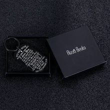 Load image into Gallery viewer, to My Son Gifts from Mom Dad Inspirational Keychain Birthday Graduation Christmas for Boys Men I Love You Key Pendant Back to School Anniversary Wedding Xmas Going Away Present for Him