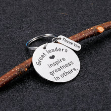 Load image into Gallery viewer, Leader Appreciation Gift Keychain for Men Women Boss Lady Boss Day Birthday Gifts for Supervisor Team Leader Manager Mentor Thank You Retirement Leaving Farewell Gifts for Coworker Colleague Friend