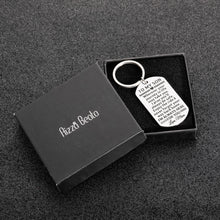 Load image into Gallery viewer, Mom to Son Gifts Keychain Birthday Graduation Christmas Gift Inspirational Wherever Your Journey in Life May Take You I Pray You'll Always Be Safe New Driver Going Away Present for Boys Teens