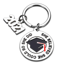 Load image into Gallery viewer, 2021 Graduation Gifts Keychain for Her Women Class of 2021 Gift for Seniors Master Nurse Friend Sister Girls Daughter from Dad Mom Inspirational College Medical High School Graduation 2021 Keepsake