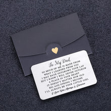 Load image into Gallery viewer, Fathers Day Gifts Wallet Card for Dad from Daughter Engraved Wallet Insert Birthday Wedding Valentine Gift for Father Daddy Stepdad Christmas Metal Wallet Insert Decor for Husband Men from Girl Kids