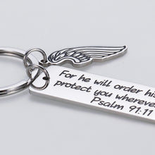 Load image into Gallery viewer, Bible Verse Christian Keychain Gifts for Men Women Friends Inspirational Religious Easter Prayer Baptism Key Chain for Godson Goddaughter Birthday Christmas Thanksgiving Present for Him Her