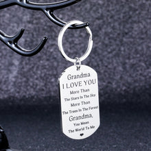 Load image into Gallery viewer, Grandma Mothers Day Gifts Keychain for Grandmother Mimi from Granddaughter Grandson Birthday Christmas Appreciation Thansgiving Gift for Nana Granny from Grandchild Kids Keepsake Keyring