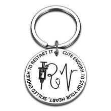 Load image into Gallery viewer, Funny Nurse Gifts for Women Men Nurse Keychain for 2021 Graduation Nursing Medical Students Nurses Day Week RN LPN Doctor Appreciation Gift Birthday Christmas Valentine Gift for Coworker Friends