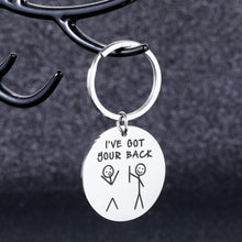 Load image into Gallery viewer, Funny Friendship Gifts Keychain for Best Friend BFF Sisters Birthday Christmas Valentine Gifts for Daughter Son Boys Girls I Got Your Back Graduation for Women Men Gag Present for Besties Brother