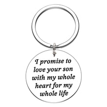 Load image into Gallery viewer, Mother Father in Law Keychain Wedding Valentines Day Gifts for Mother Father of Groom Future Mother in Law from Bride Mothers Day Fathers Day Christmas Stocking Stuffer Present for Him Her