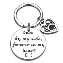 Load image into Gallery viewer, Loss of Pet Dog Cat Memorial Keychain Pet Sympathy Gift for Women Men Pet Lover Dog Cat Bereavement Remembrance Pawprints Gifts for Kids Family Friends Sisters Daughter Son Forever in My Heart