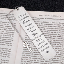 Load image into Gallery viewer, Coworker Leader Thank You Office Gifts Bookmark for Colleagues Women Men Boss Day Birthday Employee Appreciation Gift for Leader Mentor Team Members Friend Christmas Retirement Goodbye Leaving Away