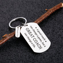 Load image into Gallery viewer, Thank You Gifts for Coach Appreciation Keychain Basketball Soccer Football Coach Gift for Women Men Birthday Graduation Sports Match Gift for Volleyball Baseball Tennis Coach Retirement Christmas