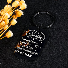 Load image into Gallery viewer, Fathers Day Keychain Dad Gifts for Daddy Father from Daughter Son Birthday Valentine Christmas Gift for Men Stepdad New Dad Wedding Anniversary for Husband from Wife Kids Stocking Stuffers