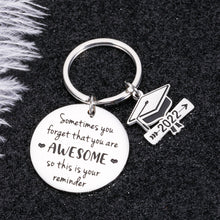 Load image into Gallery viewer, Inspirational Graduation Gift for Him Her Class 2022 Keychain Middle High School Graduation Gift for Students Daughter Son Boys Girls College Master Senior Grad Gifts for Nurse Law Friends Women Men