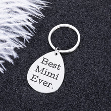 Load image into Gallery viewer, Grandma Gifts Keychain for Mimi Grandmother Mothers Day Birthday from Granddaughter Grandson Best Mimi Ever Appreciation Thanksgiving Christmas Gift for Granny Nana from Grandkids Keepsake Keyring