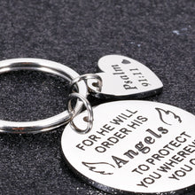 Load image into Gallery viewer, Bible Verse Keychain Christmas Christian Gifts for Women Men Inspirational Religious Faith Easter Prayer Baptism Key Chain for Godson Goddaughter Birthday Thanksgiving Present for Him Her