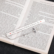 Load image into Gallery viewer, Nurse Gift Bookmark for Women Nurse Week Appreciation Gift for Nurses Practitioner 2022 Graduation Gift for Nursing School Students Nurse Day Birthday Christmas Gifts Bulk Keepsake for Book Lovers
