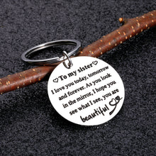 Load image into Gallery viewer, Sister Gift from Sister Brother Friends Birthday Christmas Graduation Inspirational Gift for Best Friend Big Little Sister Valentine Wedding Long Distance Gift for Teen Girls Soul BFF Bestie Women