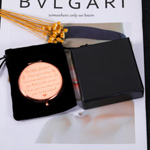 Load image into Gallery viewer, Birthday Gift for Sisters Compact Mirror from Sister Brother Friend Christmas Graduation Friendship Gift for Best Friend Big Little Sister Women Valentine Wedding Travel Makeup Gift for Girl Her