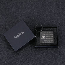 Load image into Gallery viewer, Sunflower Keychain for Women Inspirational Birthday Graduation Christmas Gifts for Sisters I Want to Be Like A Sunflower Uplifting Spiritual Black Pendant Friendship Present for Best Friends