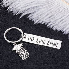 Load image into Gallery viewer, 2021 Graduation Gifts for Women Men Do Epic Keychain 2021 Senior Students Master Grad Gift for Son Daughter Friends Him Her from College High School Graduate Jewelry Present for Boys Girls