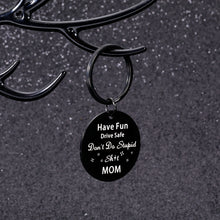 Load image into Gallery viewer, Don't Do Stupid Keychain for Son Daughter Funny Birthday Valentine Graduation Gag Gift for Boys Girls Teenager from Mom 16 Year-Old Going Away for New Driver Humor Christmas Stocking Stuffer for Kid