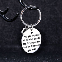 Load image into Gallery viewer, Appreciation Gifts for Coworkers Keychain Boss Lady Friends Leader Employee Farewell Boss Day Gift Birthday Inspirational Key Chain for Nurse Teacher Social Worker Volunteer Women Men Keyring