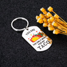 Load image into Gallery viewer, Funny Valentine Husband Gift from Wife Naughty Birthday Anniversary Keychain for Boyfriend Girlfriend Engagement Wedding Christmas Gift for Him Her Fiance Bride Hubby Taco Couple Soulmate Gift