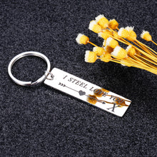 Load image into Gallery viewer, 11th Steel Anniversary Keychain Gifts for Him Her Birthday Valentine Christmas Gift for Husband Wife Hubby Wifey Funny Couple Gift for Women Men Girlfriend Boyfriend Lover Stocking Stuffer