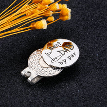 Load image into Gallery viewer, Dad Gifts from Son Daughter Stocking Stuffers for Him Men Christmas Birthday Fathers Day Golf Ball Marker for Father Daddy Valentine Wedding Gifts for Papa New Dad from Girls Boys Magnetic Hat Clip