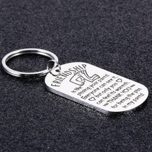 Load image into Gallery viewer, Funny Friendship Gifts Keychain for Best Friend Colleague Coworker Sisters Birthday Christmas Valentine Gifts for Boys Girls Graduation for Women Men Going Away Present for BFF Brother