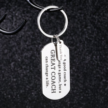 Load image into Gallery viewer, Thank You Gifts for Coach Appreciation Keychain Basketball Soccer Football Coach Gift for Women Men Birthday Graduation Sports Match Gift for Volleyball Baseball Tennis Coach Retirement Christmas