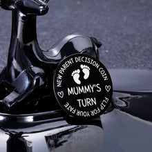 Load image into Gallery viewer, Funny New Mom Dad Decision Coin Gifts for Parent First Time Mother to Be Pregnancy New for Women Men Christmas Birthday Mothers Fathers Day Mummy Daddy Present Black Double Sided