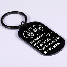 Load image into Gallery viewer, Fathers Day Keychain Dad Gifts for Daddy Father from Daughter Son Birthday Valentine Christmas Gift for Men Stepdad New Dad Wedding Anniversary for Husband from Wife Kids Stocking Stuffers