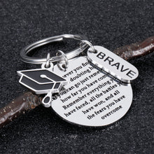 Load image into Gallery viewer, 2020 Graduation Inspirational Gifts Keychain for Women Men Best Friends Remember How Far You Have Come High College School Masters Nurses Graduates Gift from Mom Dad to Daughter Son Grads