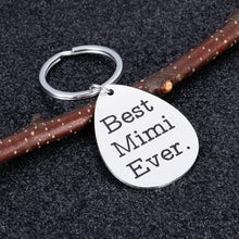 Load image into Gallery viewer, Grandma Gifts Keychain for Mimi Grandmother Mothers Day Birthday from Granddaughter Grandson Best Mimi Ever Appreciation Thanksgiving Christmas Gift for Granny Nana from Grandkids Keepsake Keyring