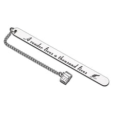 Load image into Gallery viewer, Bookmark Gift for Book Lover Readers Women Men Inspirational Birthday Christmas Graduation Gift for Friends Nerd Male Female Teacher Bookworm Club Bookmark Gift for Coworker Boss Couple Son Daughter